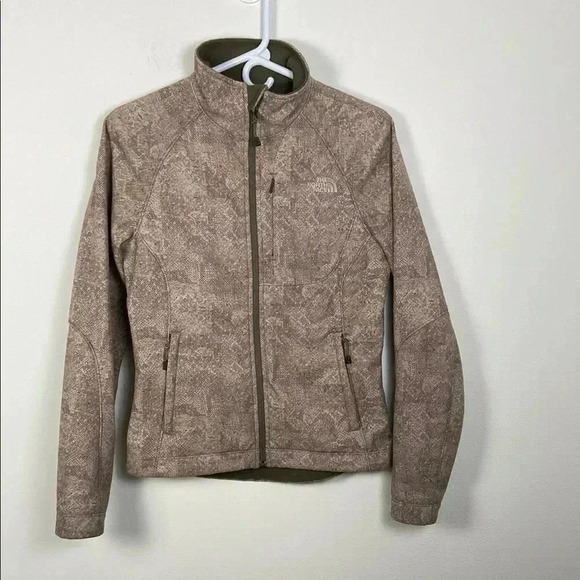 The North Face Women’s Small Soft Shell Jacket Fleece Casual Brown Winter Coat - Picture 1 of 8